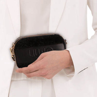 Handbag Ridhi Nero-Liu-Jo-Sac-Maroquinerie Fortunas-Mouscron