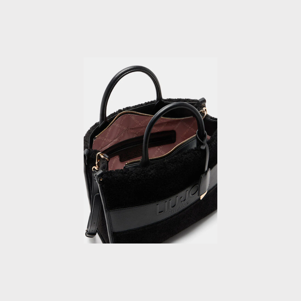 Shopping Bag L Nero-Liu-Jo-Sac-Maroquinerie Fortunas-Mouscron
