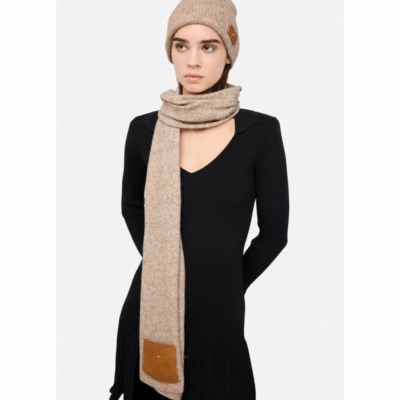 Pack Bonnet Echarpe Taupe-Liu-Jo-Accessoires de mode-Maroquinerie Fortunas-Mouscron