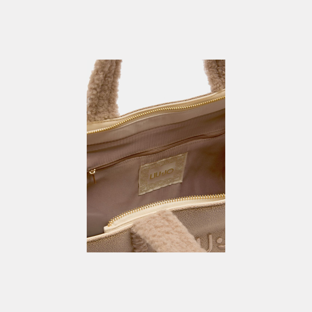 Montone Bag Naturale-Liu-Jo-Sac-Maroquinerie Fortunas-Mouscron