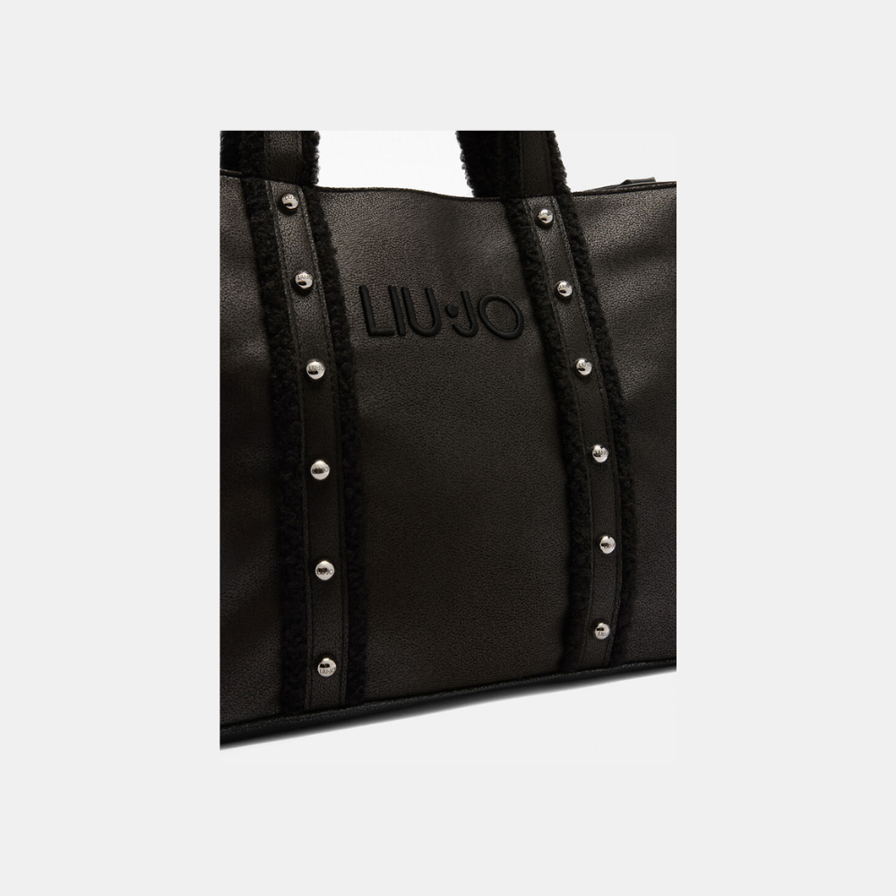 Montone Bag Nero-Liu-Jo-Sac-Maroquinerie Fortunas-Mouscron