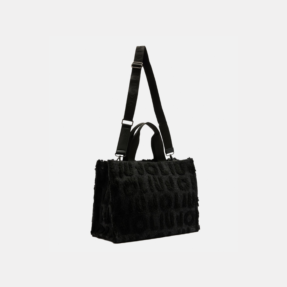 Logo Bag Nero-Liu-Jo-Sac-Maroquinerie Fortunas-Mouscron