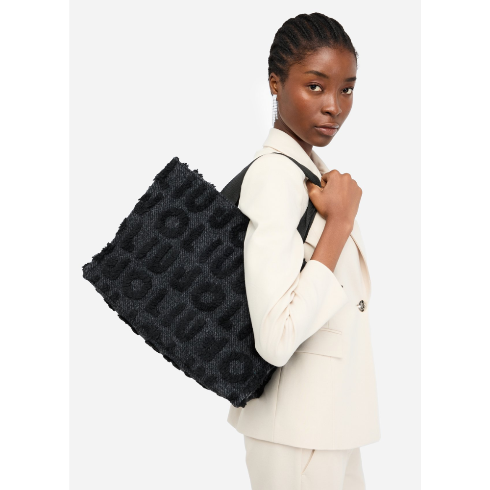 Logo Bag Nero-Liu-Jo-Sac-Maroquinerie Fortunas-Mouscron