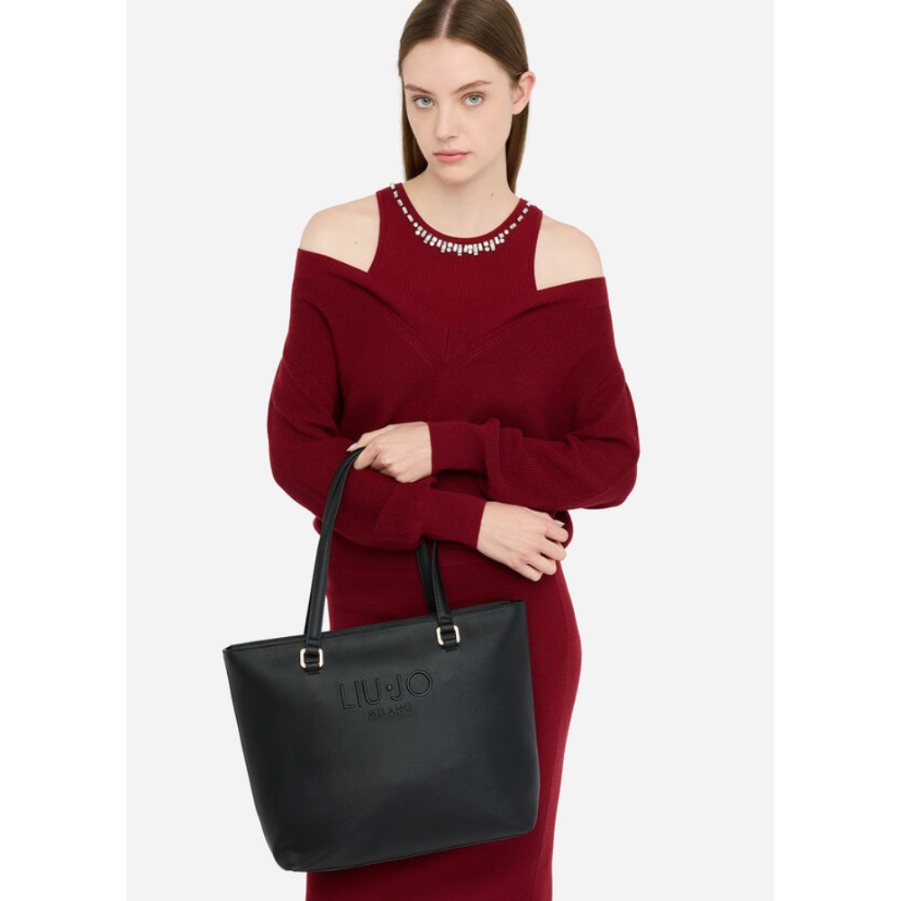 Shopping Halona Nero-Liu-Jo-Sac-Maroquinerie Fortunas-Mouscron