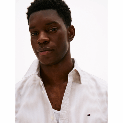 Chemise Oxford Safari-Tommy Hilfiger-Vêtements & Co.-Maroquinerie Fortunas-Mouscron