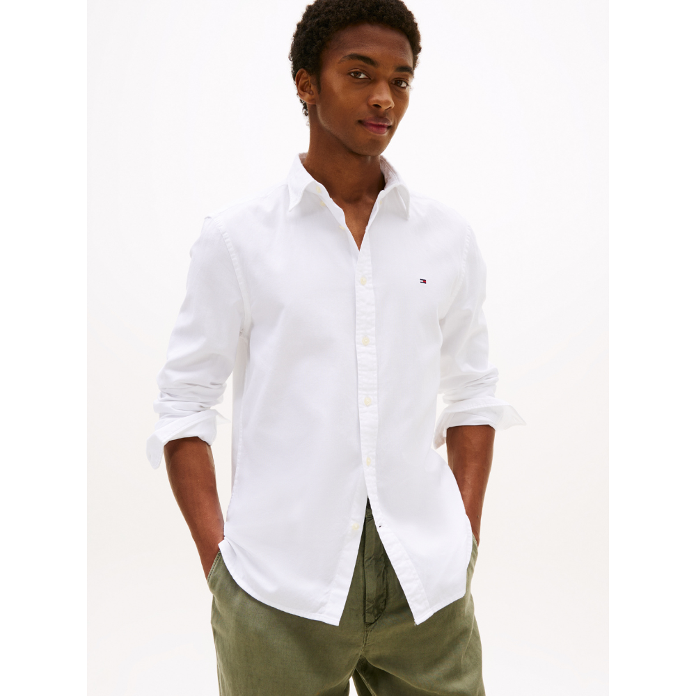 Chemise Dobby White-Tommy Hilfiger-Vêtements & Co.-Maroquinerie Fortunas-Mouscron Chemise Dobby White-Tommy Hilfiger-Vêtements & Co.-Maroquinerie Fortunas-Mouscron