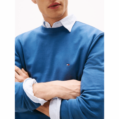 Sweat Terry Crew-Tommy Hilfiger-Vêtements & Co.-Maroquinerie Fortunas-Mouscron