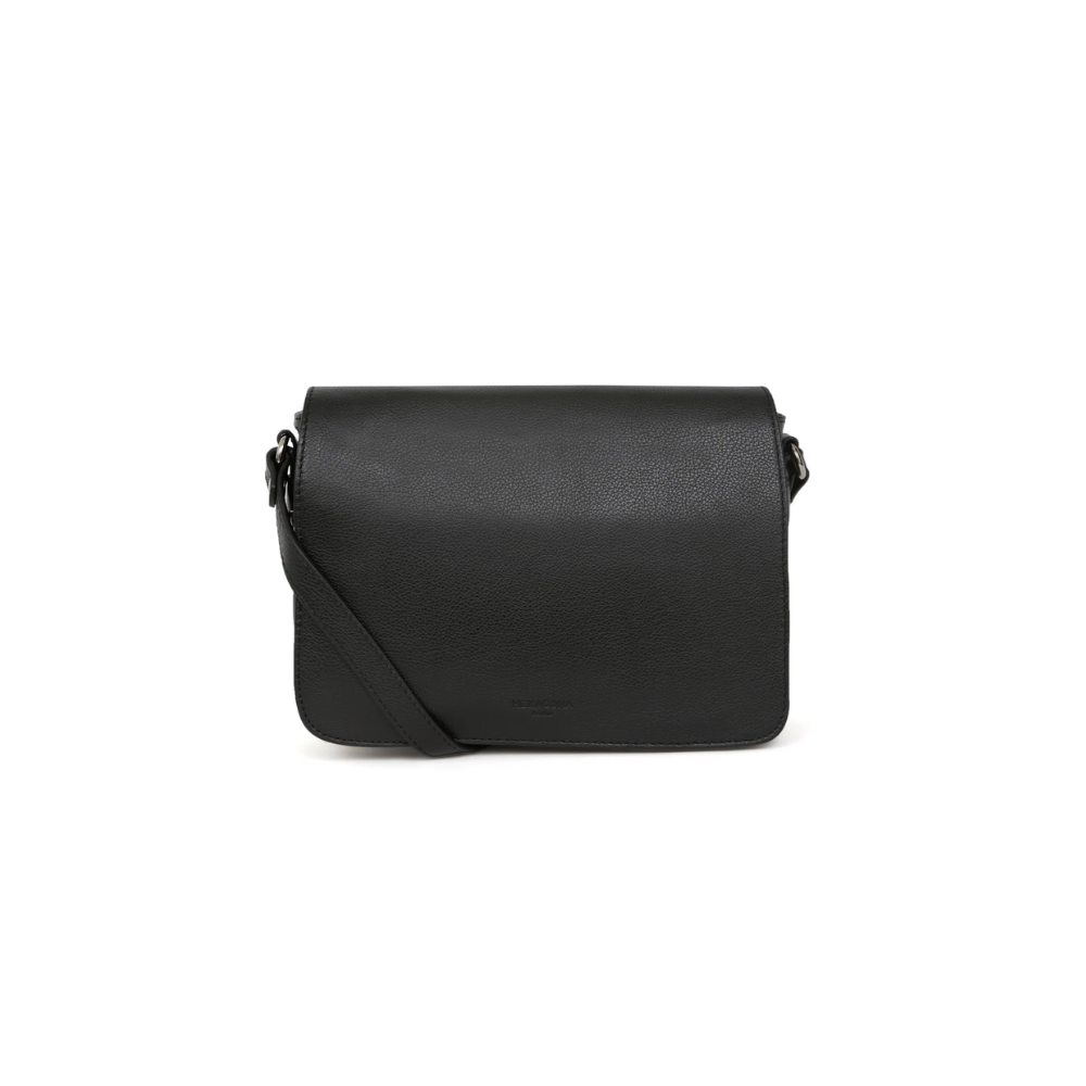 Besace Flap Noir-Hexagona-Sacs-Maroquinerie Fortunas-Mouscron