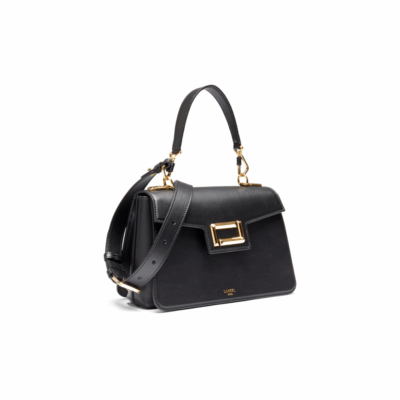 Angèle Handle M Black-Lancel-Sacs-Maroquinerie Fortunas-Mouscron