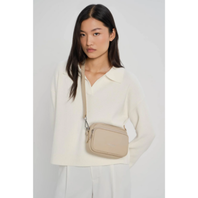 Ama Camera Zip Beige-Lancaster-Sacs-Maroquinerie Fortunas-Mouscron