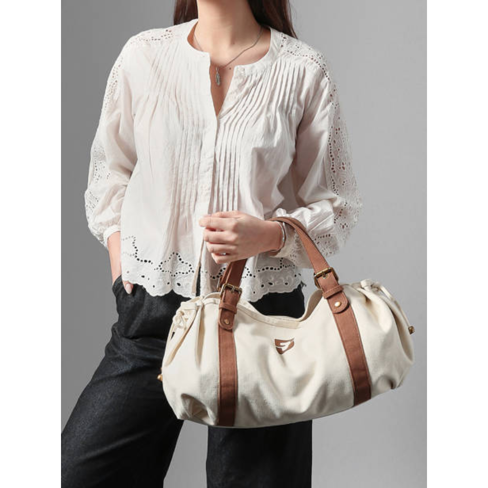 Canvas 24H Ecru-Gerard Darel-Sacs-Maroquinerie Fortunas-Mouscron Canvas 24H Ecru-Gerard Darel-Sacs-Maroquinerie Fortunas-Mouscron