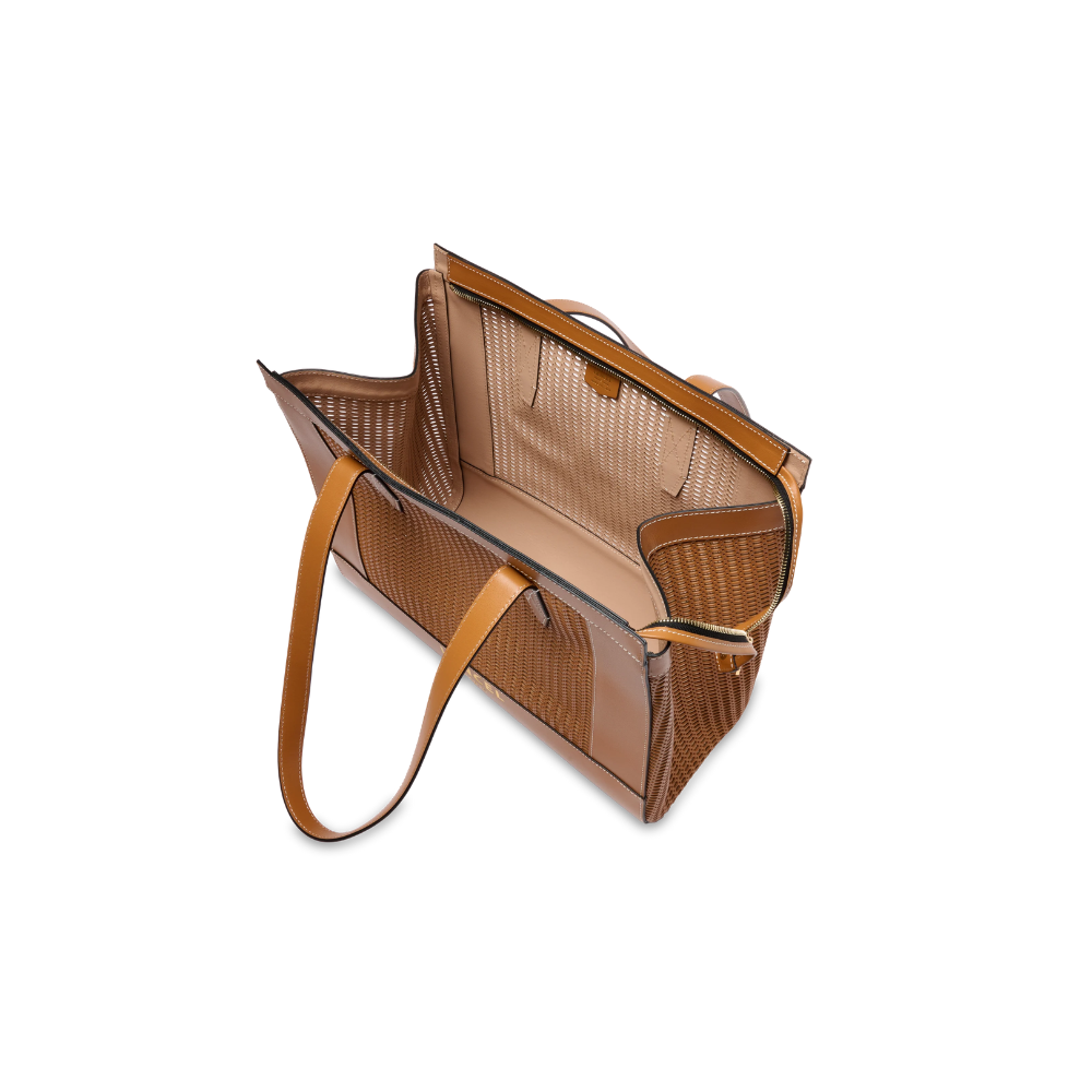 Jour Tote Ajouré Camel-Lancel-Sacs-Maroquinerie Fortunas-Mouscron