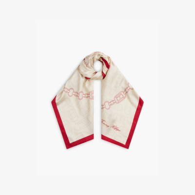 Foulard Silk Cream-Tommy Hilfiger-Accessoires de mode-Maroquinerie Fortunas-Mouscron