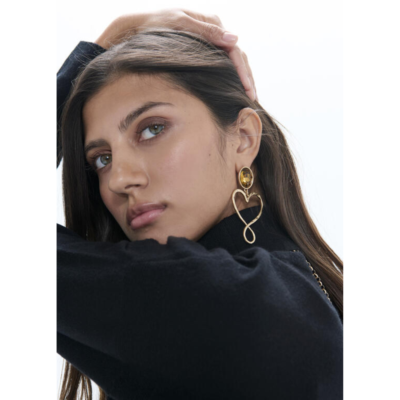 Earrings Coeur-Lola Casademunt-Accessoire de mode-Maroquinerie Fortunas-Mouscron